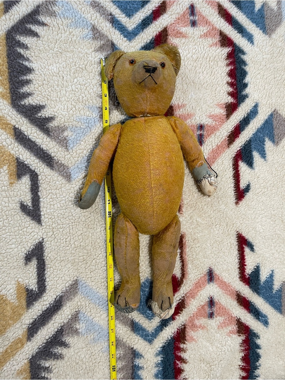 🧸 Well-Loved Antique Mohair Teddy Bear